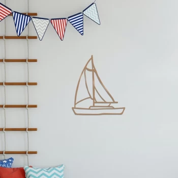 Image of Sailboat - Copper Copper Decorative Metal Wall Accessory