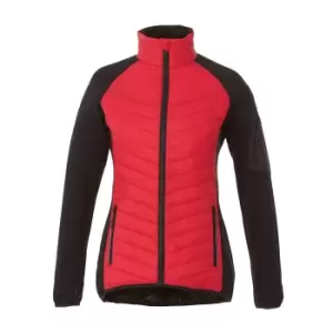 Elevate Womens/Ladies Banff Hybrid Insulated Jacket (L) (Red)