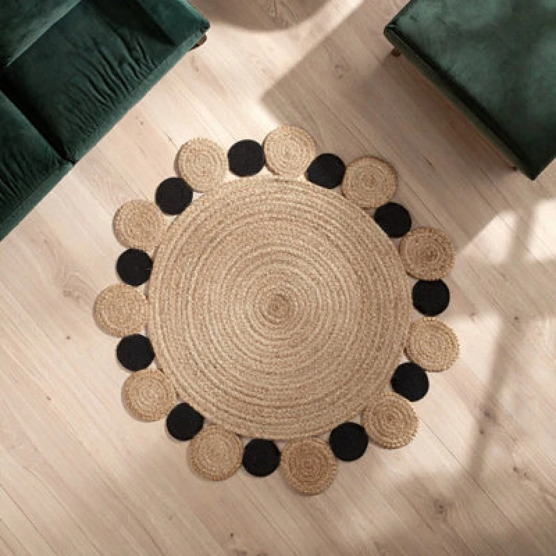 Image of Orsina Bosie By Premier Demir Small Round Jute Rug