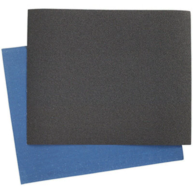 Image of Loops 25 PK Blue Twill Emery Sheet 230 x 280mm - Flexible & Tear Resistant - 120 Grit Multi