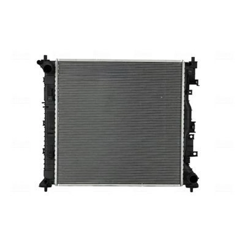 Image of NISSENS 607158 Engine radiator Aluminium, Brazed cooling fins, without expansion tank, without gasket/seal Radiator,engine cooling (470)