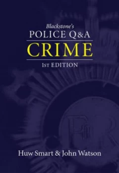 Image of Crime by Huw Smart and John Watson and Fraser Sampson Paperback