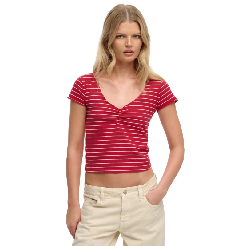 Image of Superdry Womens T-Shirt Superdry Ath Ess Rouge Female S