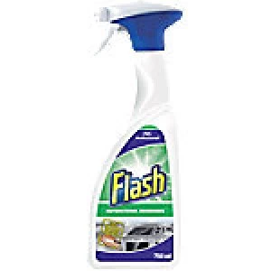 image of Flash Kitchen Cleaner Spray Antibacterial Degreaser 750ml