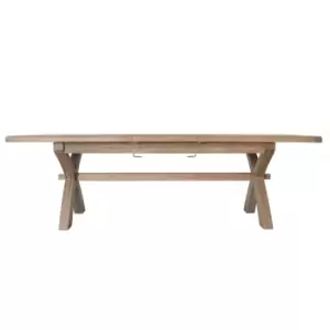 Image of Extendable Oak Refectory Table - Seats 8 - Wickerman