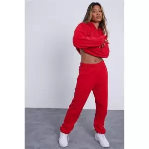 Image of I Saw It First Red Ultimate Oversized Joggers - Red