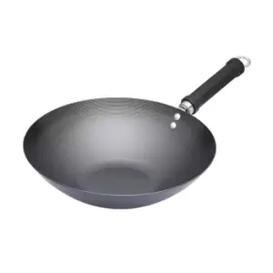 Kitchencraft Pure Oriental Carbon 30cm Steel Wok