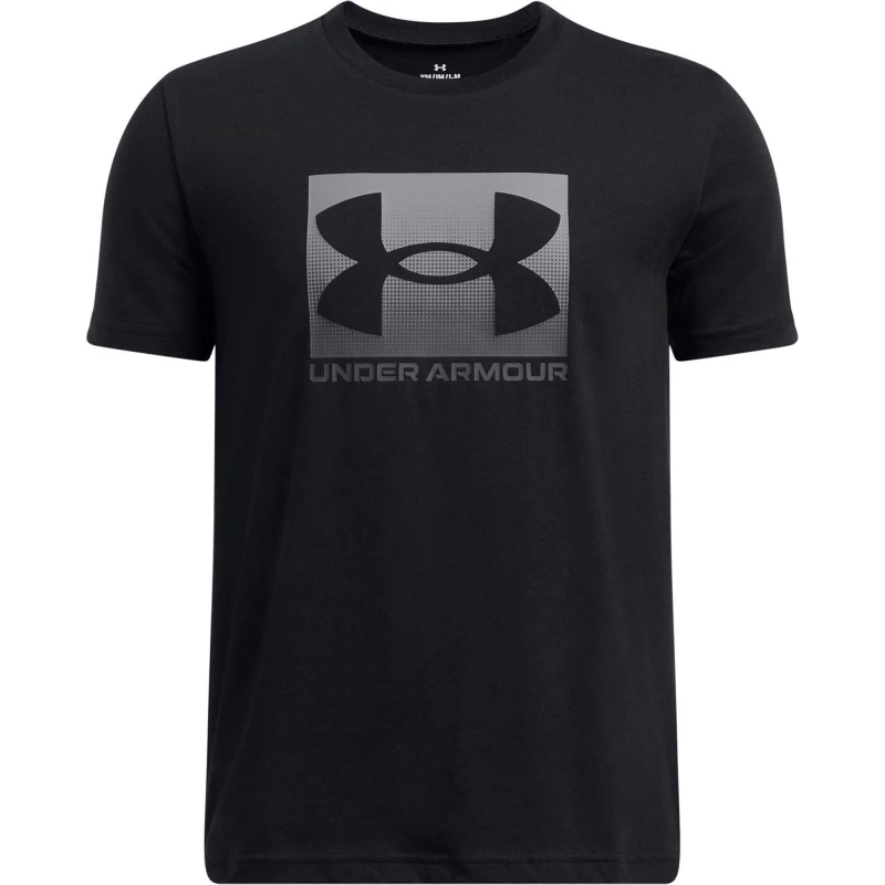 Image of Under Armour Kids B Boxed Sports Update Short Sleeve T-Shirt Black/P Gray male 9-10 (M)