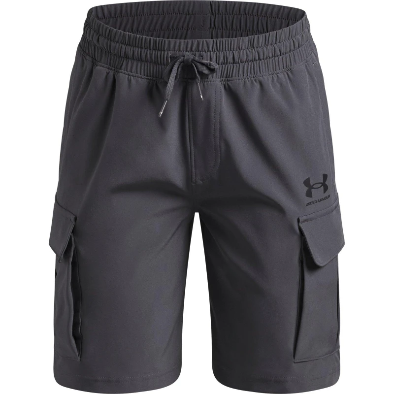 Image of Under Armour UA Wov Cargo Short Jn62 Grey/Black male 9-10 (M)