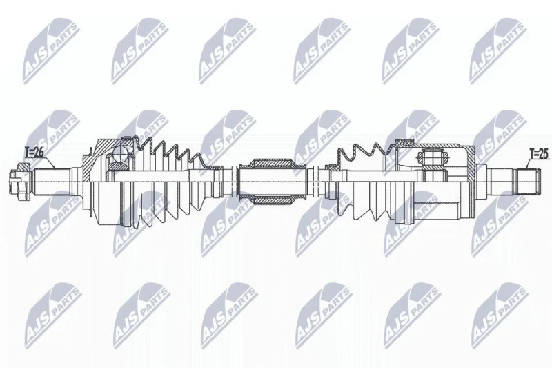 Image of NTY Drive shaft NTY NPW-HD-090