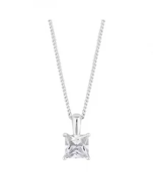 image of Simply Silver Square Necklace