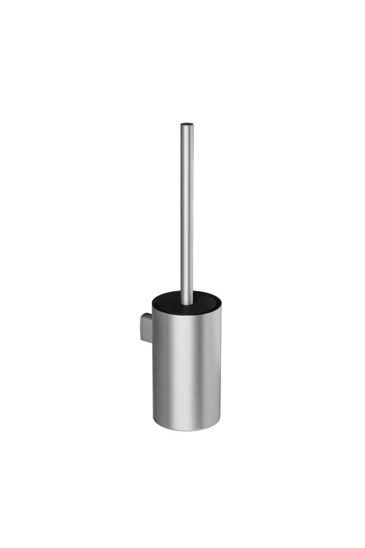 Image of Cosmic Toilet Brush, Wall-mounted, Matt Chrome, Collection Architect S+ in Metallic Silver Metallic Silver Unisex
