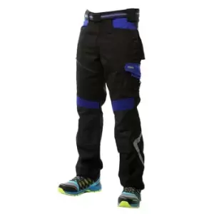 Image of Goodyear Contrast Detail Workwear Trousers Mens - Black