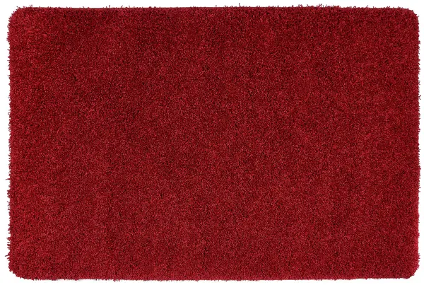 Image of Buddy Mat Buddy Plain Shaggy Mat Rug - 150x100cm - Red.