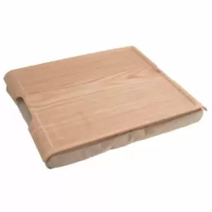 image of Bosign Laptray Large Wooden Natural With Natural Cushion