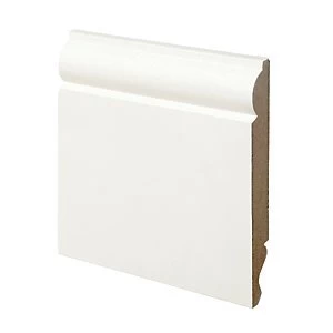 Wickes Dual Purpose TorusOgee Primed MDF Skirting 18 x 144 x 2400mm Pack 4