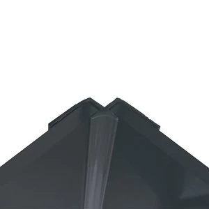 Image of Splashwall Flint Straight Panel internal corner joint (L)2440mm