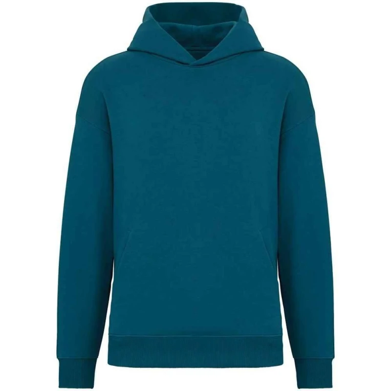 Image of Native Spirit Mens Oversized Hoodie in Bottle Green Size: Large Bottle Green Male L