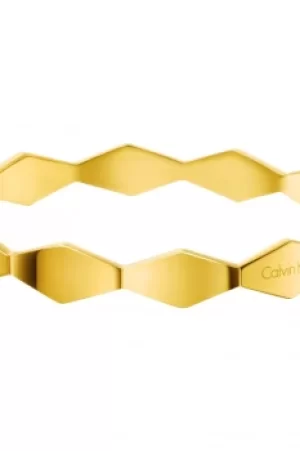 Image of Ladies Calvin Klein PVD Gold plated Small Snake Bangle KJ5DJD10010S