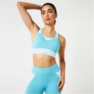 Image of LA Gear Panel Sports Bra Womens - Blue