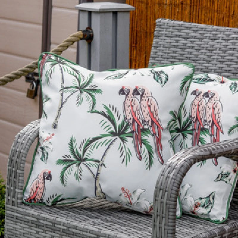 Image of Streetwize Outdoor Pink Parrot Scatter Cushions - Multi Multi One Size