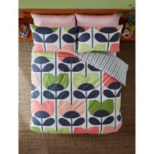 image of Orla Kiely Climbing Rose Duvet Cover - Rose - Super King