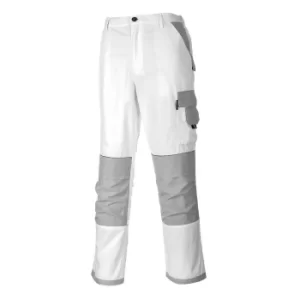 Image of Portwest KS54 Painters Pro Trousers White 3XL 31"