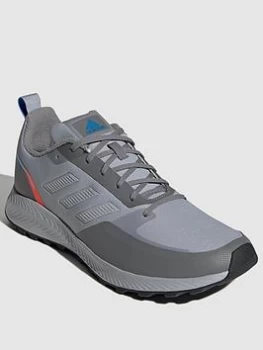 Image of adidas Runfalcon 2.0 Trail - Grey/White, Size 10, Men
