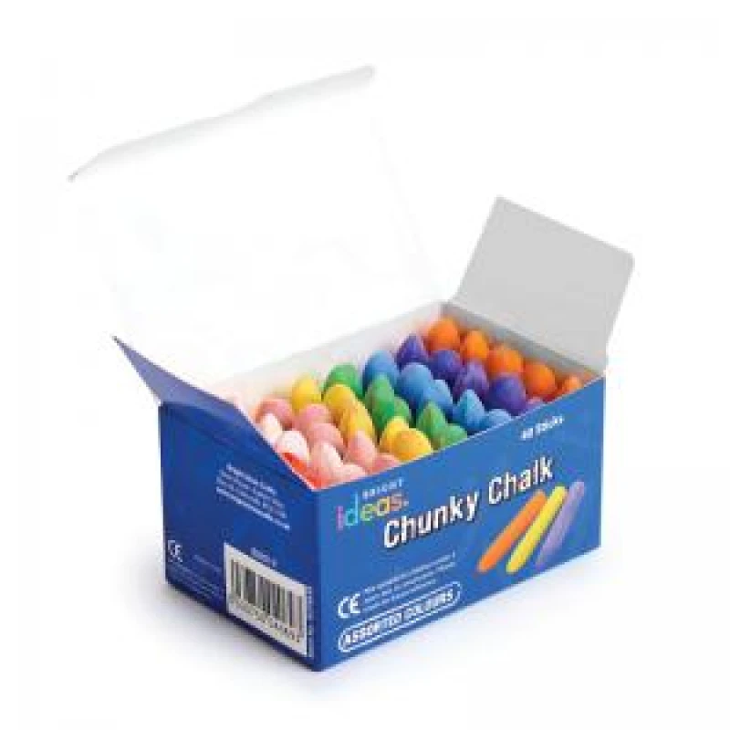 Image of Craft Planet Bright Ideas Chunki Chalks Assorted (Pack of 40) AR02633 AR02633
