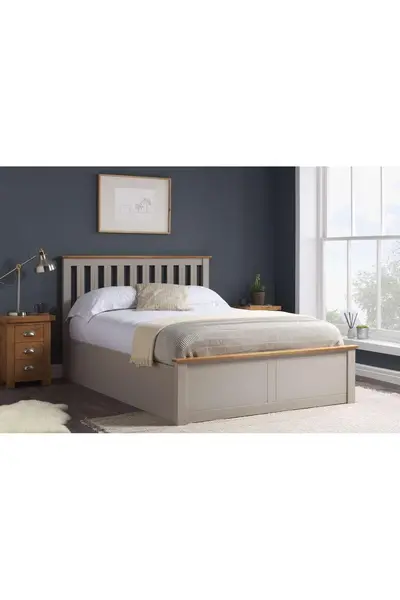 image of Birlea Phoenix King Ottoman Bed - Grey PHOTB5PEGV4