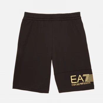 Image of Emporio Armani EA7 7 Lines Logo Bermuda Shorts Black Size 6 Years Boys