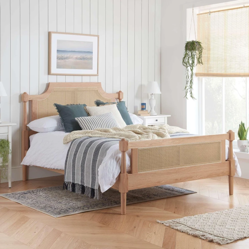 Image of Birlea Geneva Bed Frame, Oak Oak