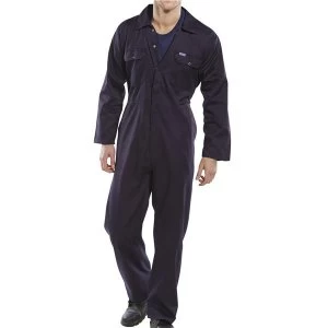 Image of Click Workwear Regular Boilersuit Navy Blue Size 42 Ref RPCBSN42 Up to