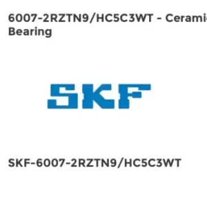Image of 6007-2RZTN9/HC5C3WT - Ceramic Bearing