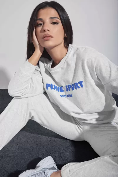 Image of Pixiegirl Petite Grey Marl Pixie Sport Sweater