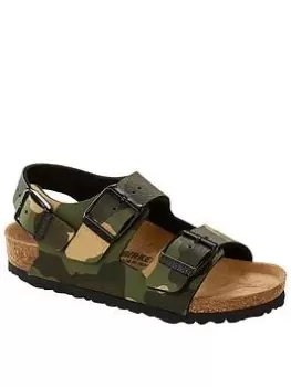 image of Birkenstock Milano Kids Desert Soil Sandal, Camo, Size 13 Younger