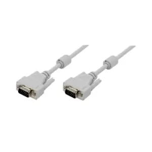 image of LogiLink D-Sub, 1.8 m VGA cable VGA (D-Sub) Grey