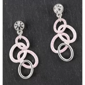 image of Pastel Tones Blush Hoops Earrings