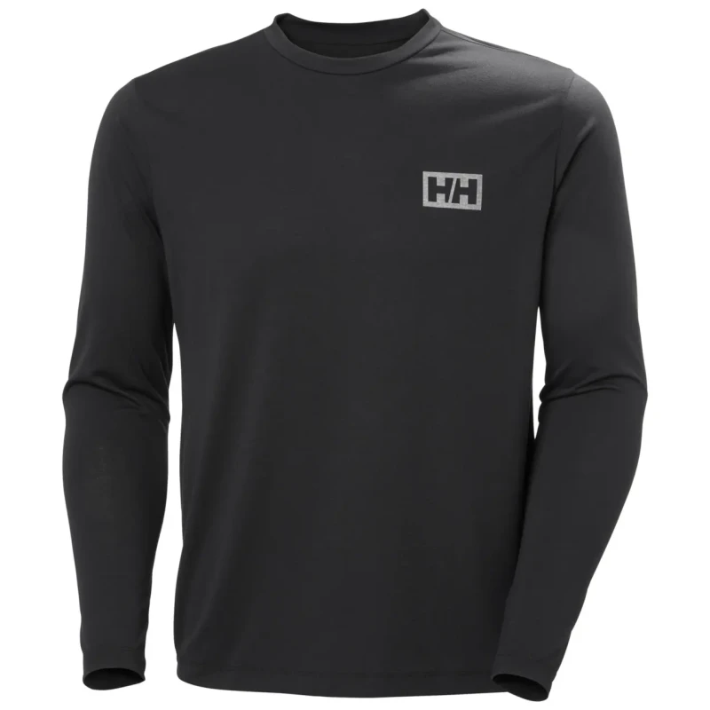 Image of Long sleeve T-Shirt Helly Hansen Skog Graphic Noir Male XL