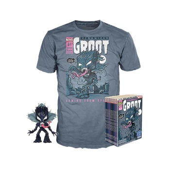 Image of Marvel Venom Groot GITD EXC Pop and Tee Bundle - 3XL