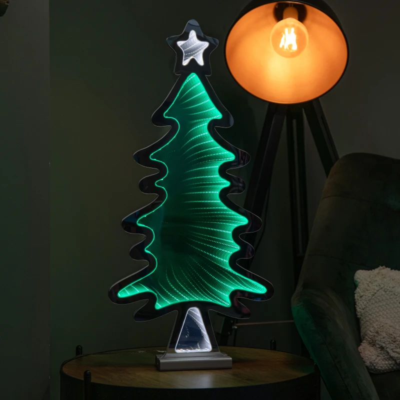 Image of 60cm Light up Christmas Tree Infinity Decoration with LEDs