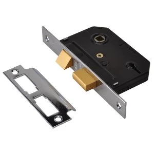 Image of Union ES-DL Essentials 3 Lever Mortice Deadlock Chrome 79mm 3" Visi