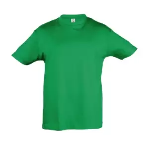 Image of SOLS Kids Regent Short Sleeve T-Shirt (12yrs) (Kelly Green)