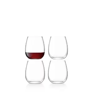 image of Lsa Borough Stemless Glasses, Set of 4