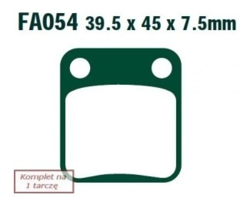 Image of EBC Brakes FA054R Brake pad set Brake Pad Set,disc brake (402)