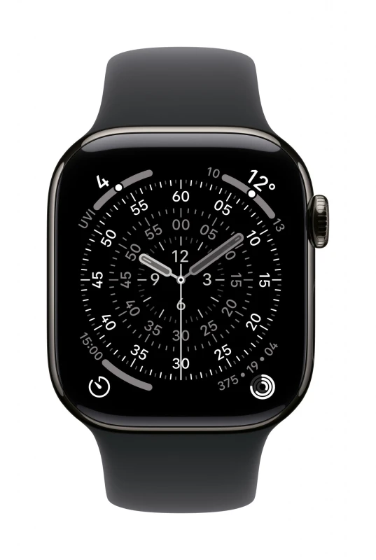 Image of Apple MXLK3ZM/A Smart Wearable Accessories Band Black Fluoroelastomer MXLK3ZM/A