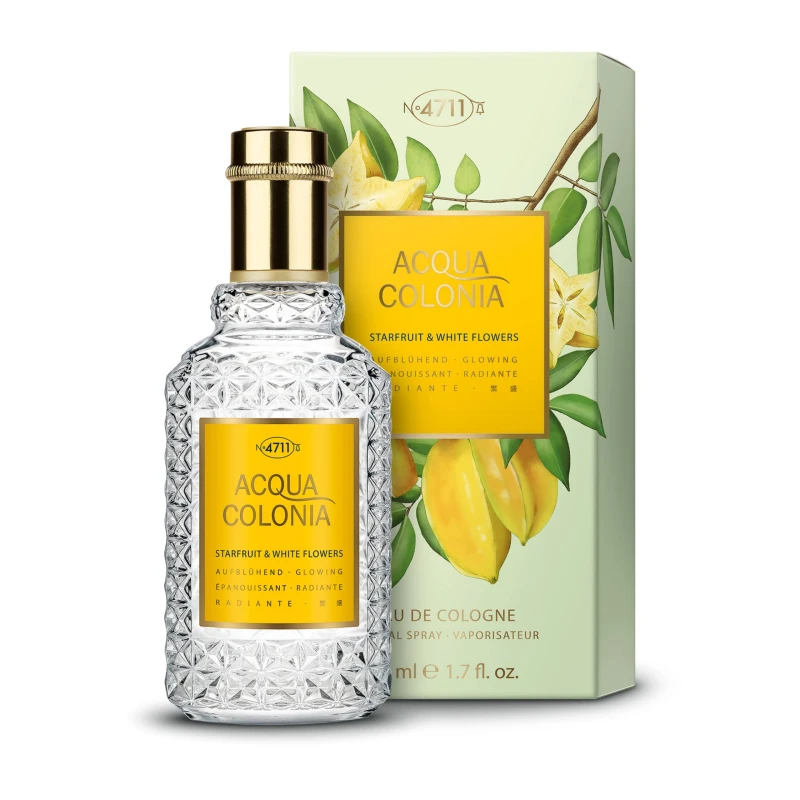 Image of Maurer & Wirtz 4711 Acqua Colonia Starfruit & White Flowers Eau de Cologne 50ml Spray