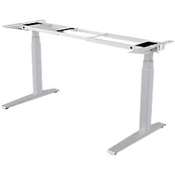 Image of Fellowes Sit Stand Desk Frame Levado Silver 698.5 x 1,525.6 x 640 - 1,257 mm