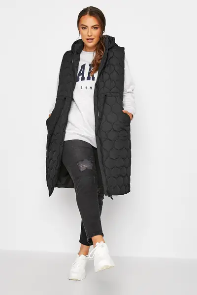 Image of Yours Hooded Gilet Black