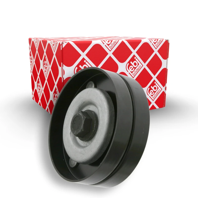 Image of FEBI BILSTEIN 26937 Idler Pulley with screw Metal Deflection/Guide Pulley,v-ribbed belt (312)